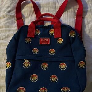 Loungefly Marvel Blue and Red Backpack